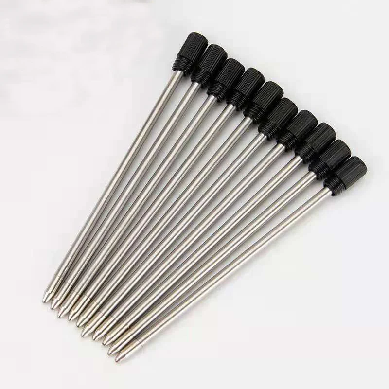 Metal Empty Glitter Ball Pen Refill Standard Size Writing Lead Size 1.0mm Office Stationery Accessories School Supplies