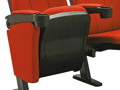 Double seater movie recliner cinema hall seat  folded movable chairs church auditorium theater chair