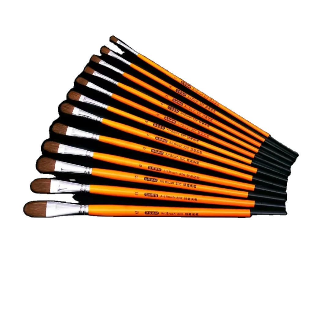 Different sizes Acrylic Painting Brushes Round Paint Brush for Students Oil Drawing