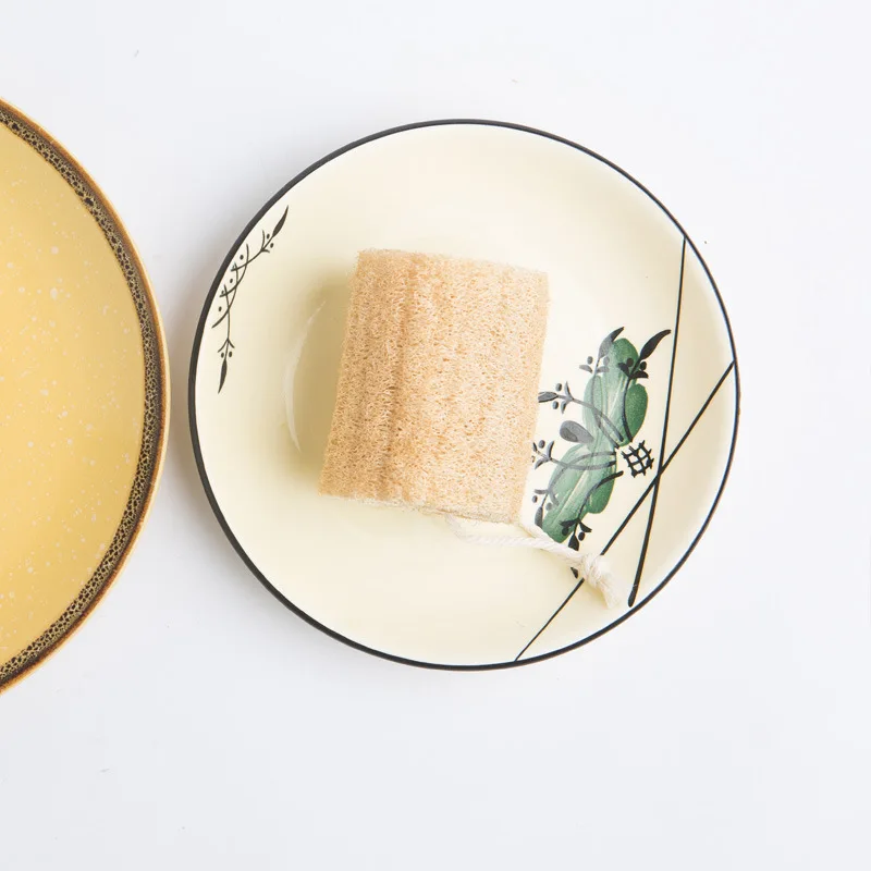 100% Natural 4 inch Organic Exfoliating Shower Loofah Body Loofah Sponges for SPA Beauty Bath