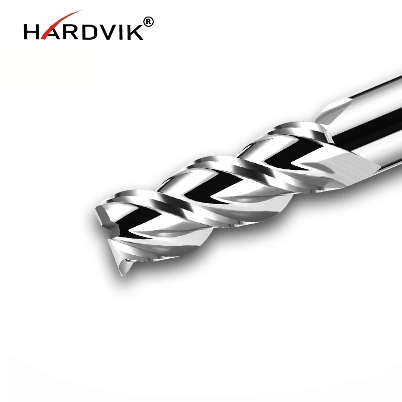 HARDVIK HRC58 3F cabide Концевая фреза алюминиевая твердая карбидемилляющая cnc торцевая ODM OEM для алюминия