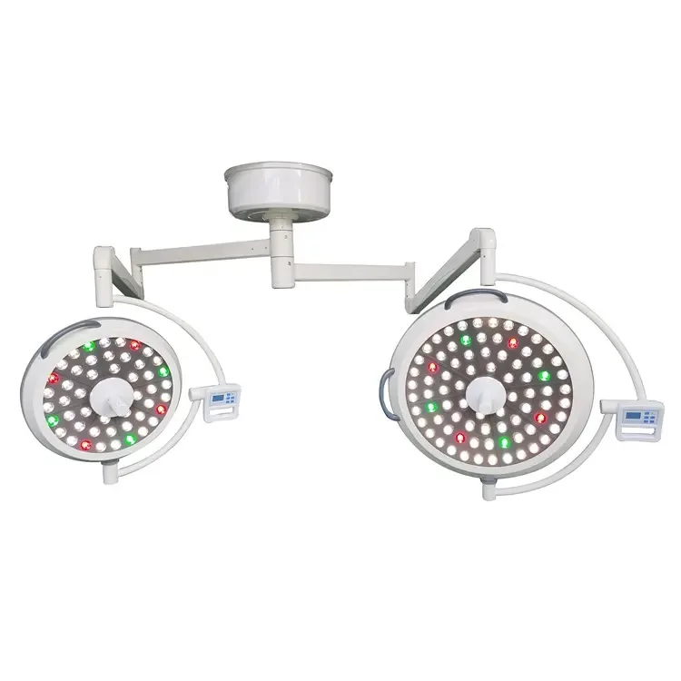 China Medical Equipment Supplier Double Dome Ceiling Mounted Surgical lamp Led endoscopy Surgery Lamp Operating Light