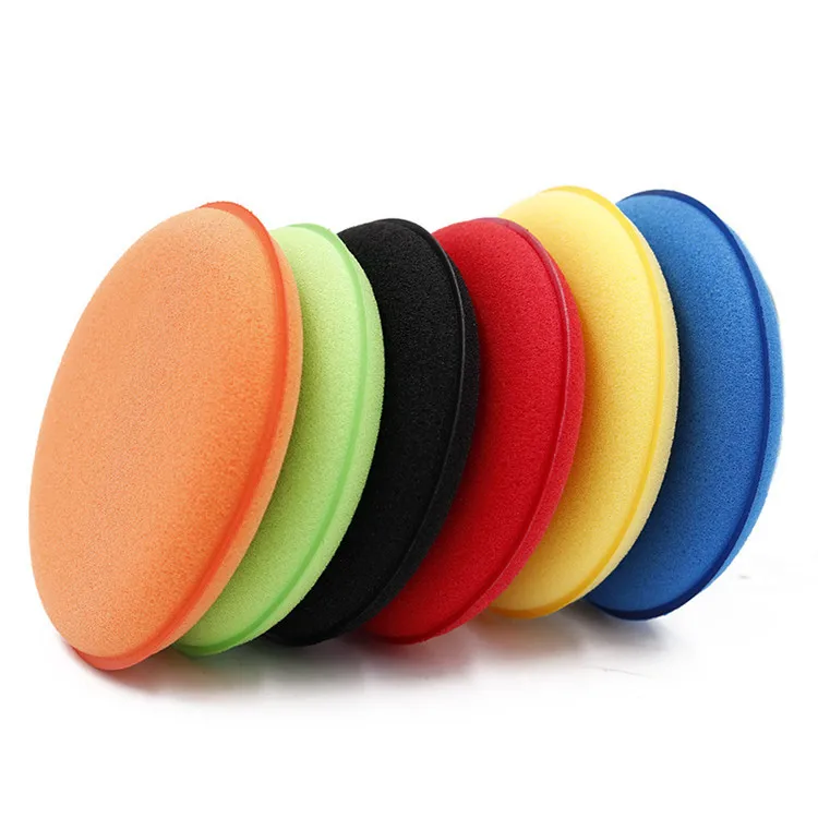 Car Detailing Wax Applicator Round Shaped Foam Sponge Ultra Soft Cleaning Tool