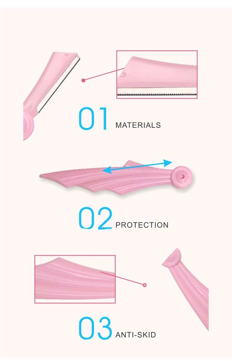 hot selling cosmetic tools  eyebrow trimmer razor facial razor