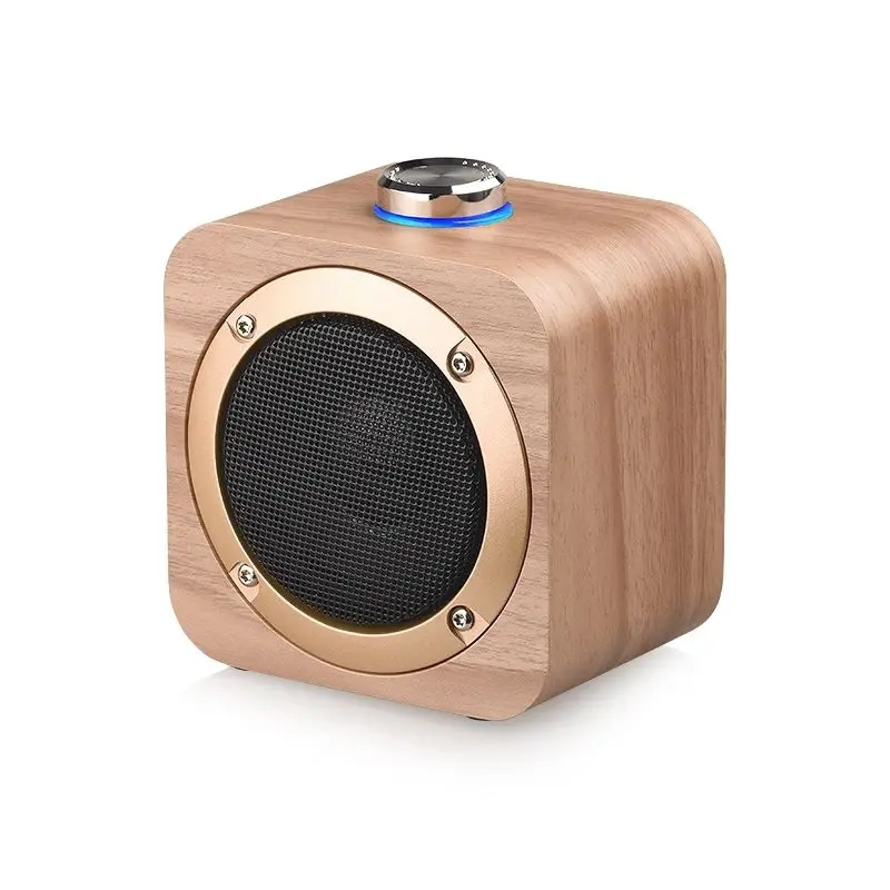 Wooden Speaker Wireless BT 4.2 Speaker Portable Mini Multimedia Music Speakers with Superior Sound Quality
