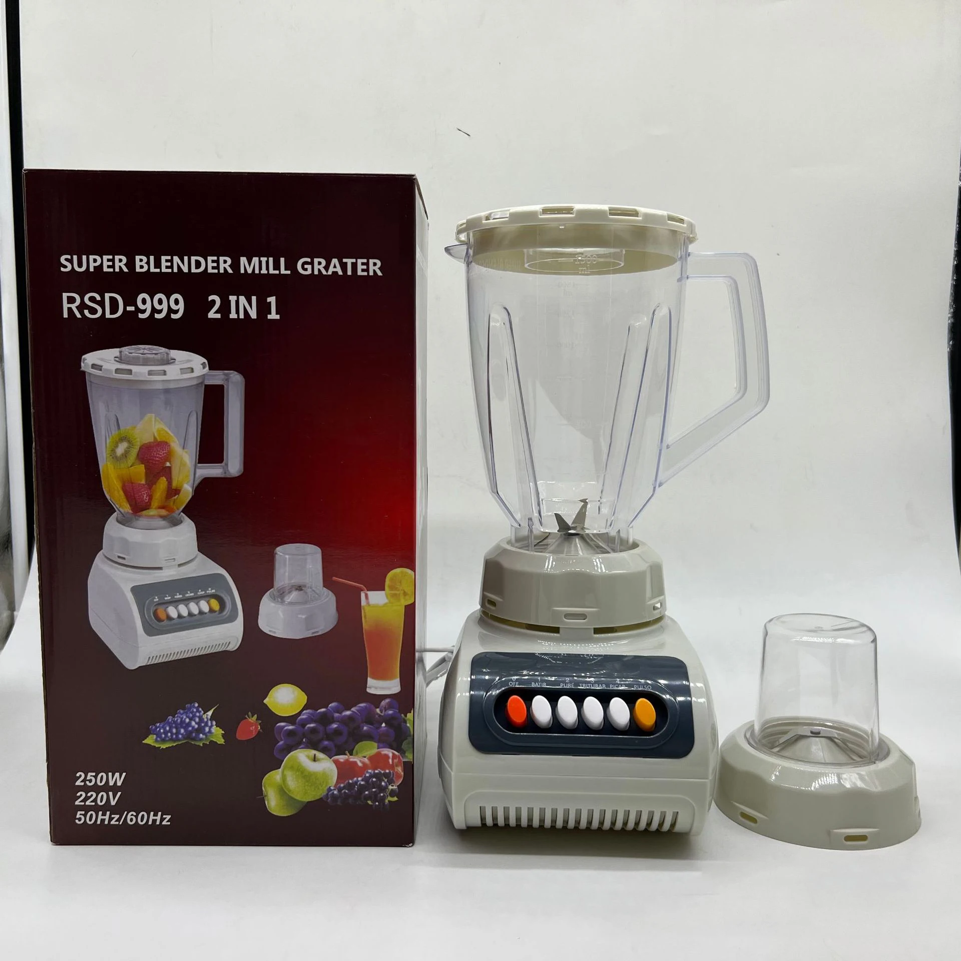 Food Processor Mixeur Multi Fruit Carrot Smoothie Vegetable Orange Mix 1.5l Electric Blender Mixer Juicer Extractor Machine