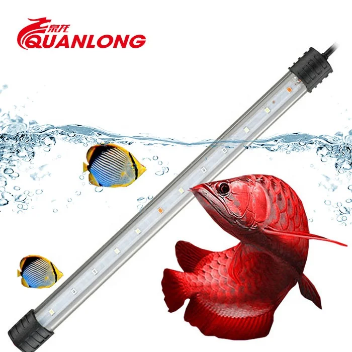 Quanlong T4 20 40 60 80 90 100 120 150 submersible changing color rgb fish tank light marine led aquarium light