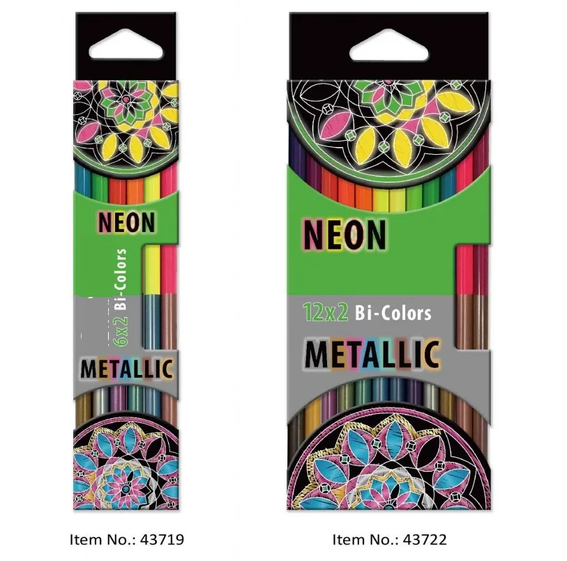 Цветной карандаш Детский рисунок граффити пластиковый цветной длинный 12 цветов точечный оптом трансграничный