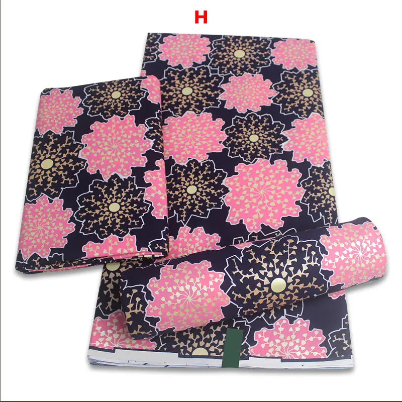 
 2020 новые ткани с Африканским восковым принтом золотого цвета 100% хлопок восковая и золотая ткань S200901  