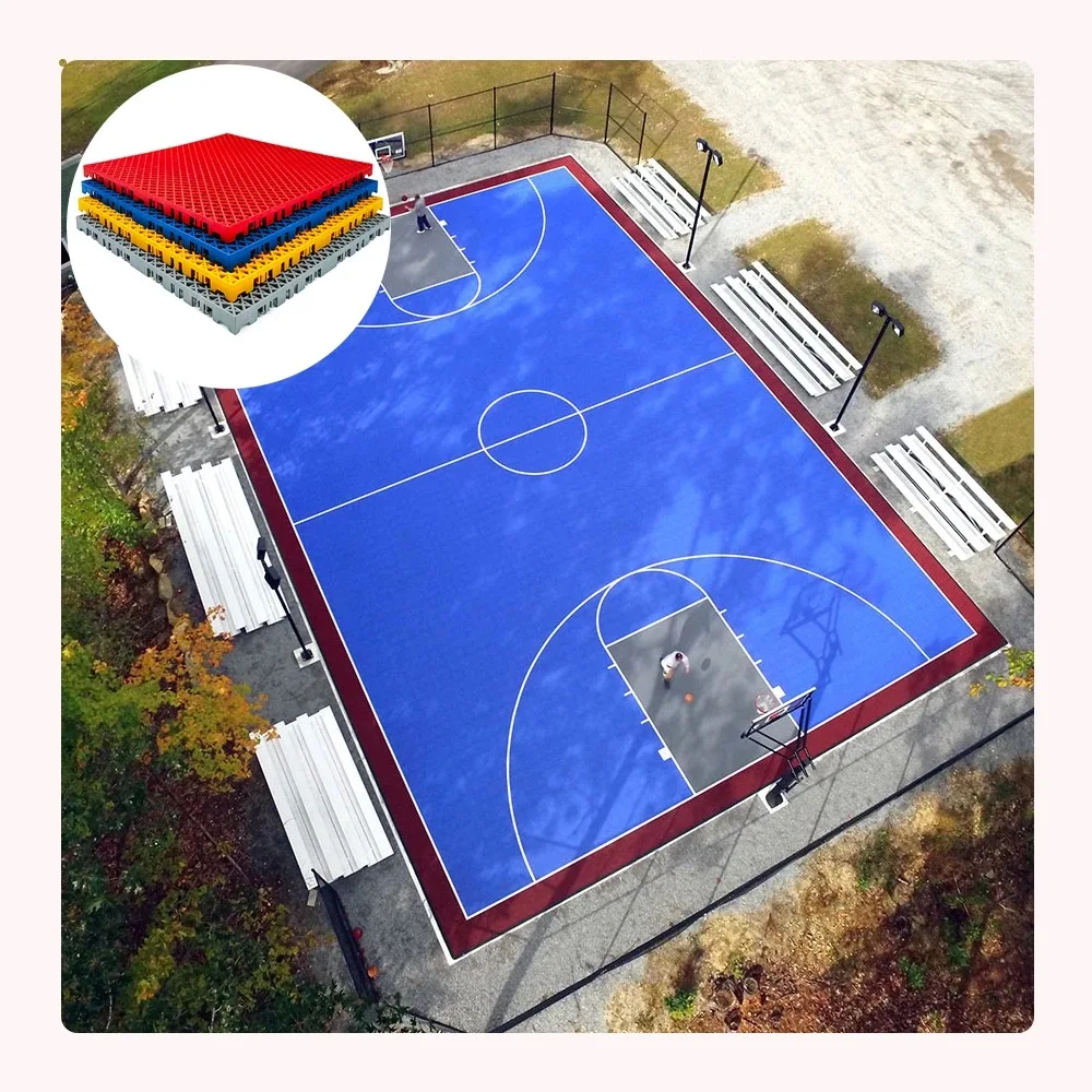 HI-Q напольная плитка для сквоша с отличным отскоком баскетбола полипропиленовая баскетбольная площадка
