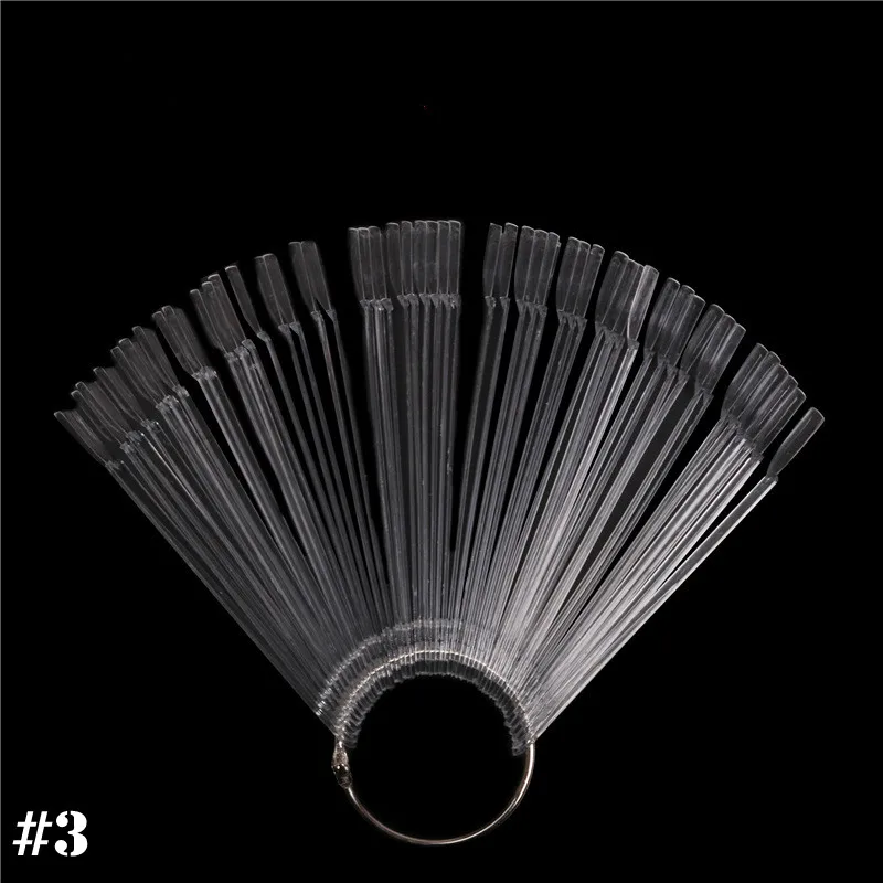 Factory sale different shape plastic nail gel polish color display/nail art color chart