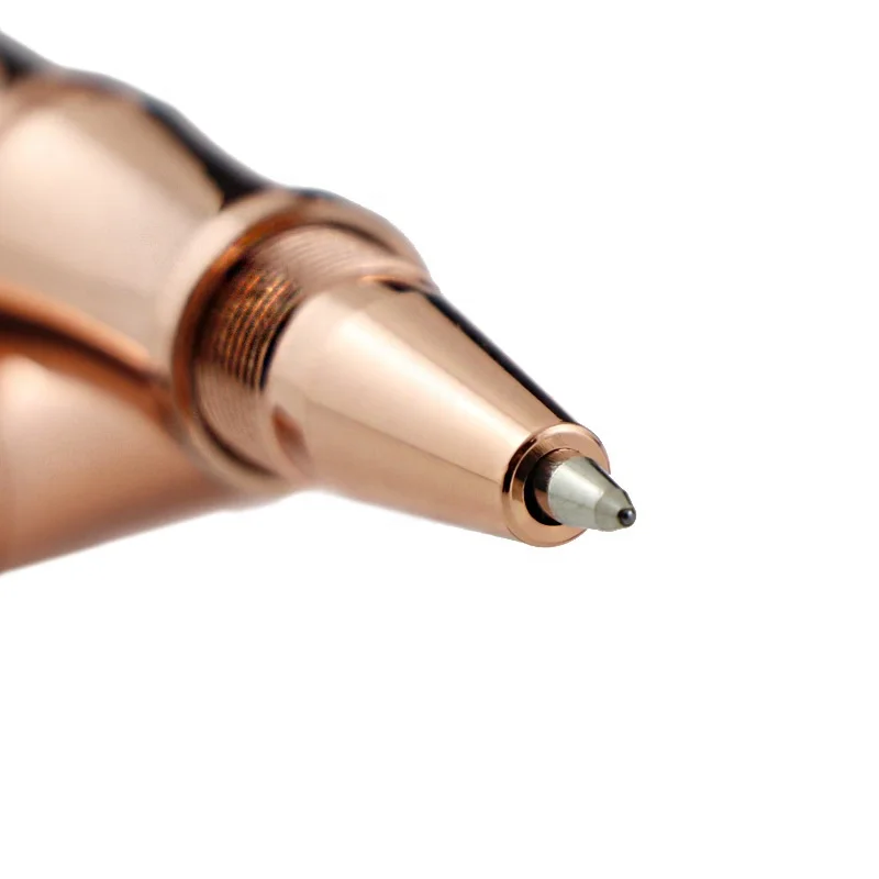 Bamboo Shape Brass Pen Hand-made DIY Golden Copper Roller Bamboo Pen With Touch Stylus