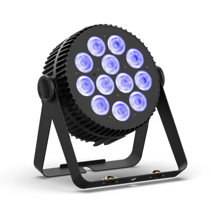 Sound Activated LED Par Lights RGBW Dj Stage Par Lighting 12x10W Remote Slim Par for Event Show