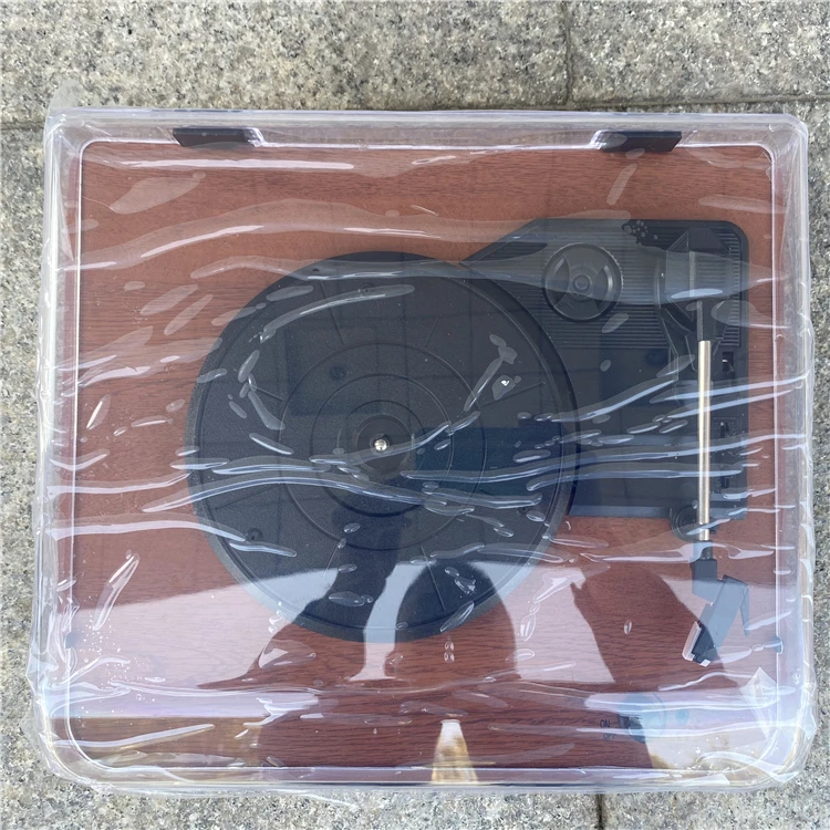 Деревянный Ностальгический стерео проигрыватель записей виниловый поворотный проигрыватель с функцией записи