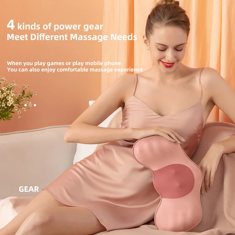 Folding Wholesale Massage Pillow vibration With Heatable Neck Massage pillow back massager pillow