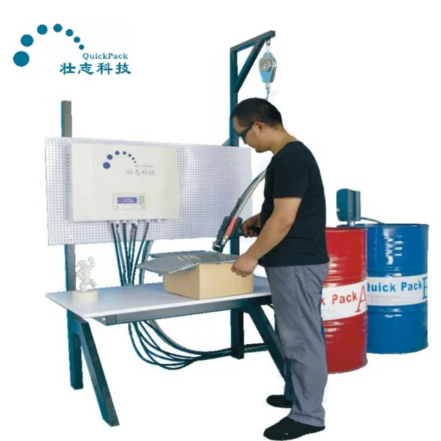 Pu foam spray foam packaging equipment for electronic products