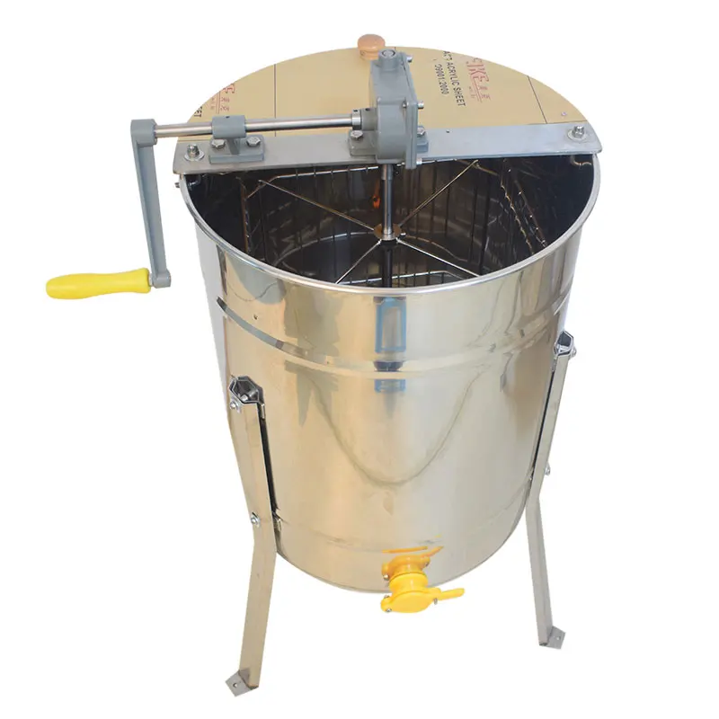 4 Frame Stainless Steel Manual Honey Extractor