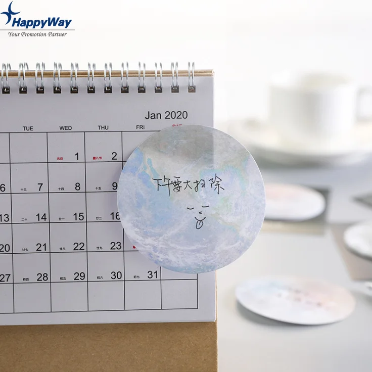 Novelty Planets Design Sticky Notes Different Round Designs Sticky Note Pad Moon