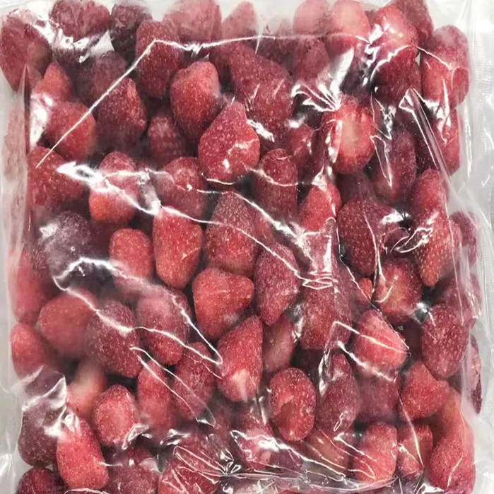 Wholesale IQF Freshly Chosen Frozen Strawberries in Bulk Sliced and Water Preserved in Carton Packaging for Convenience