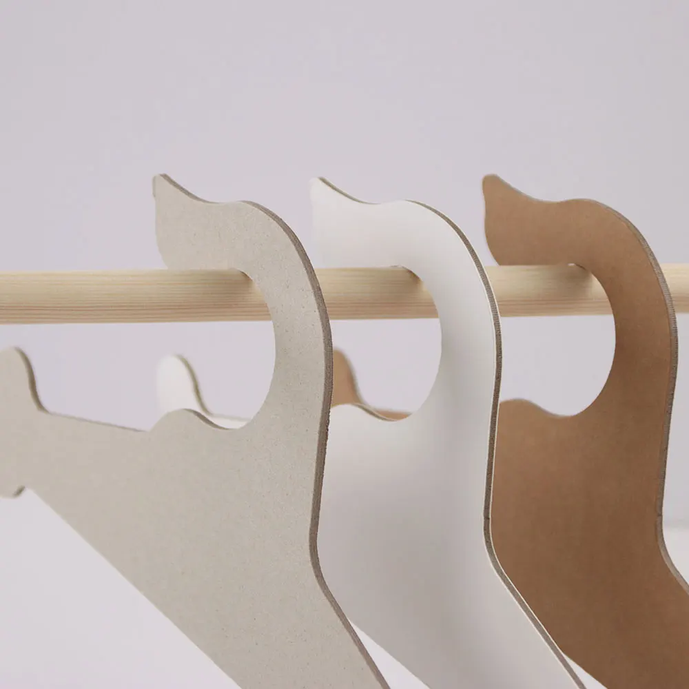 Cute design pet cardboard hanger paper animal clothing hangers customized pet dogs & cats hangers with paper cardboard