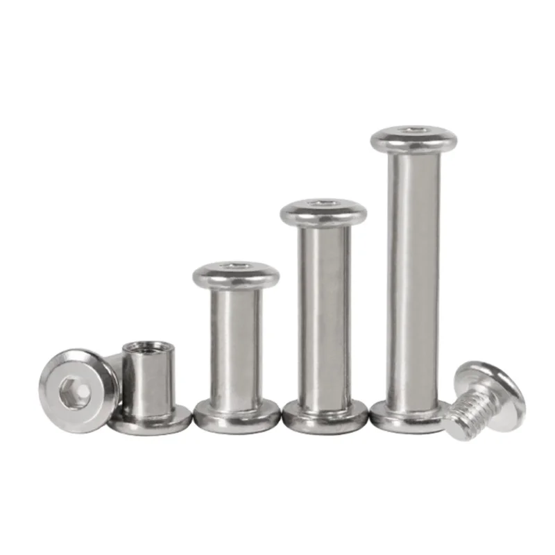 Stainless Steel B8 B8M B8T Hex Socket Drive Male And Female Chicago Binding Screw