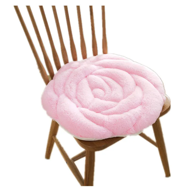 Home Super Soft Velvet Chair Flower Cushion Floor Seat Cushions Anti Slip Bottom Warm Playroom Pads for Kids Adults