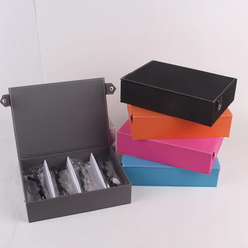 YTZ0226 wholesale custom sunglasses cases 4 slots eyewear display Sunglass Show Packaging Eyewear Suitcase