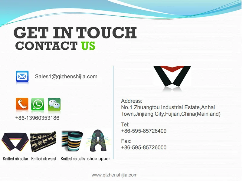 Customized wholesale knit rib collars for clothing garment T-shirt accessories Cotton Collar Cuff Stretch Knitting Rib 1x1