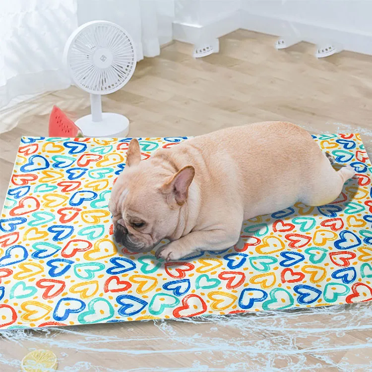 Small Pet Ice Mat for Summer Cool sheet for Dog / Pet / Cat in summer Silk Cat and dog bed in Summer