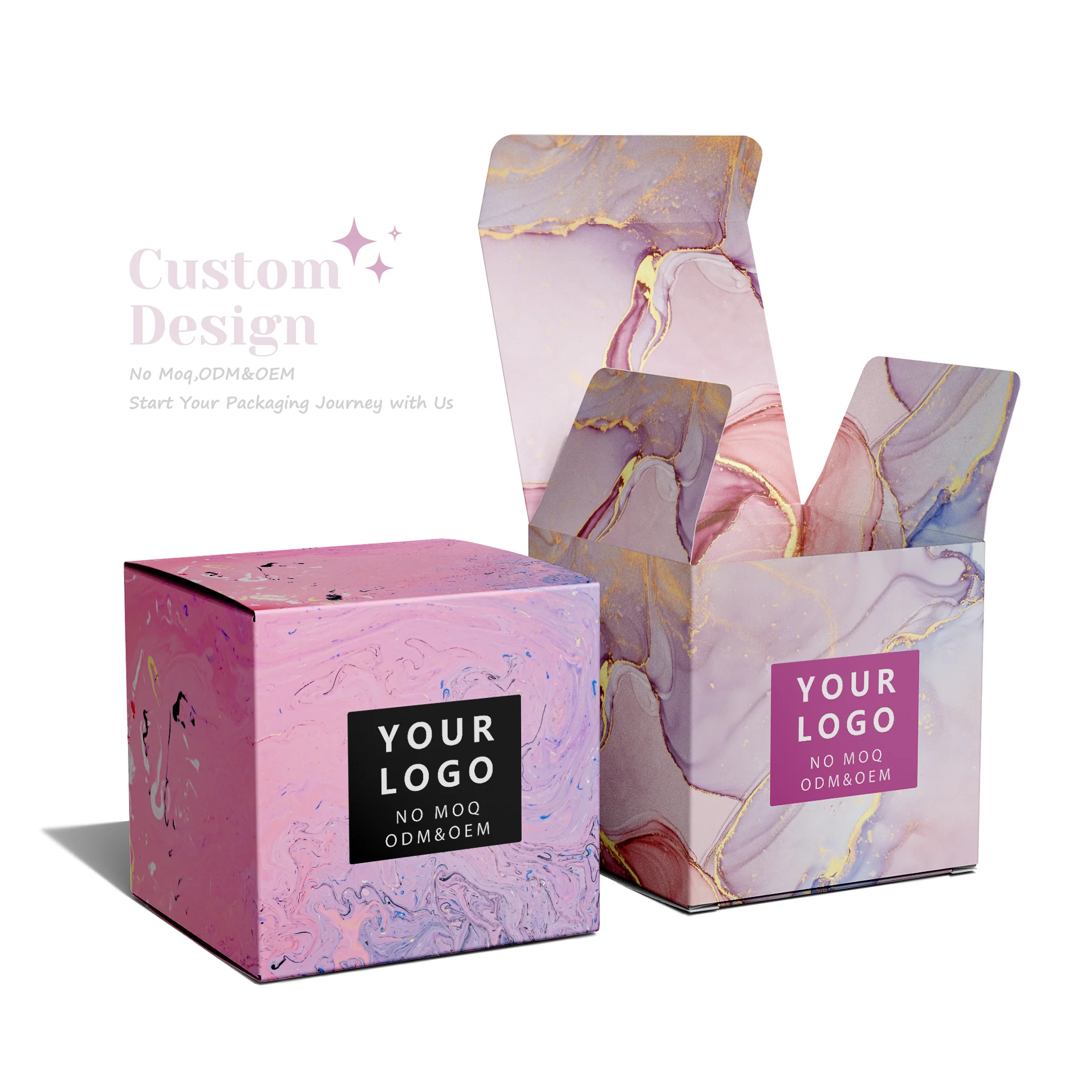 Wholesale Cardboard Paper Mailing Clothing Cosmetic Gift Box Custom Logo Printed Packaging Paper Box