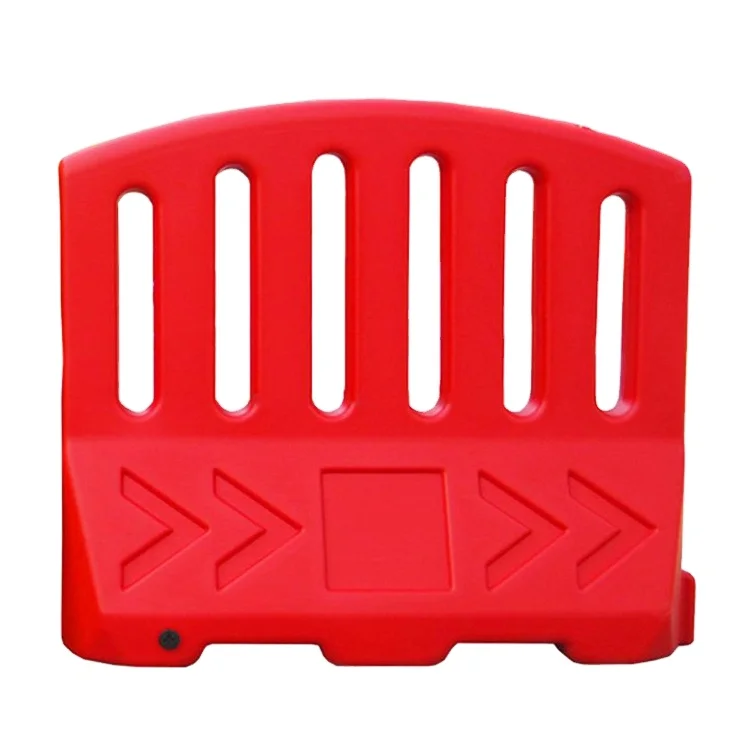 Новый материал выдувной красный пластиковый дорожный барьер