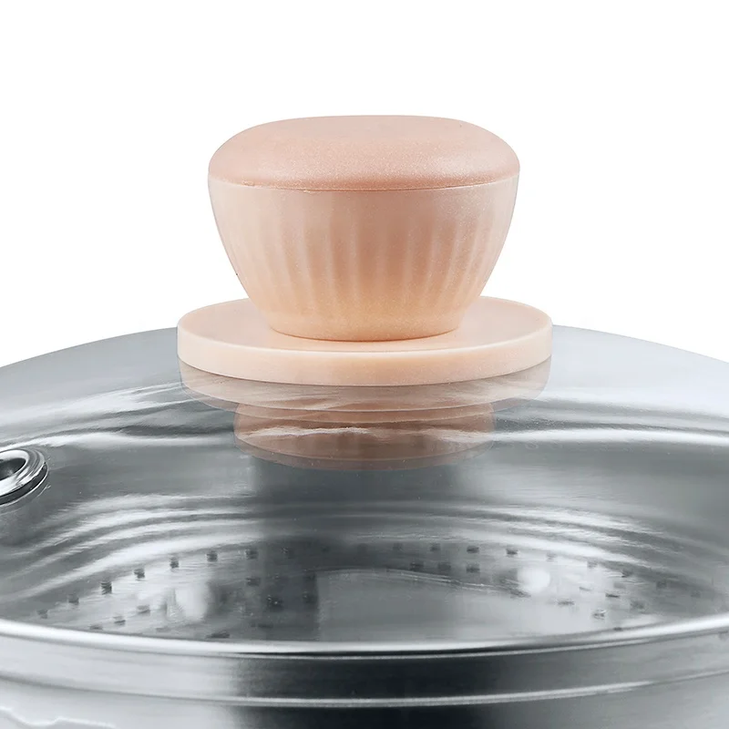 
Factory supply custom wholesale 18cm three layers stainless steel electric food steamer 