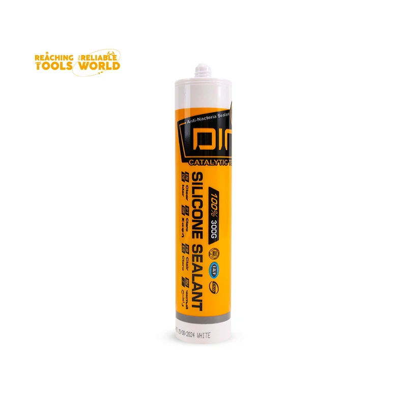DINGQI Multifunctional Sealant 300ml Fast Cure Acid 100% Silicon Sealant Adhesive Silicone For Construction Silicone Sealant