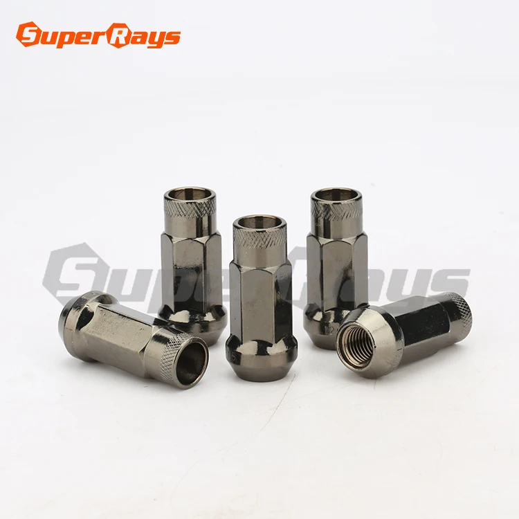 N055 GOLD MUTEKI Cone Seat 17mmHex M12x1.5/M12x1.25  Blister Packing Wheel Racing Nut Sets
