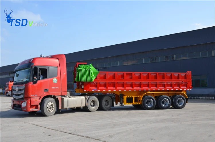 3 Axle 4 axle 35/40 CBM Tipper Trailer 60 Tons Dump Semi Trailer Dumper for sale