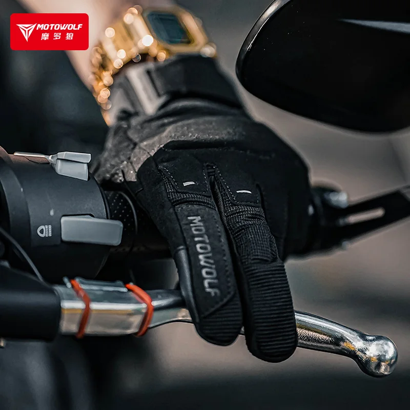 MOTOWOLF EVA material Slow down vibration and sunscreen motorcycle gloves racing