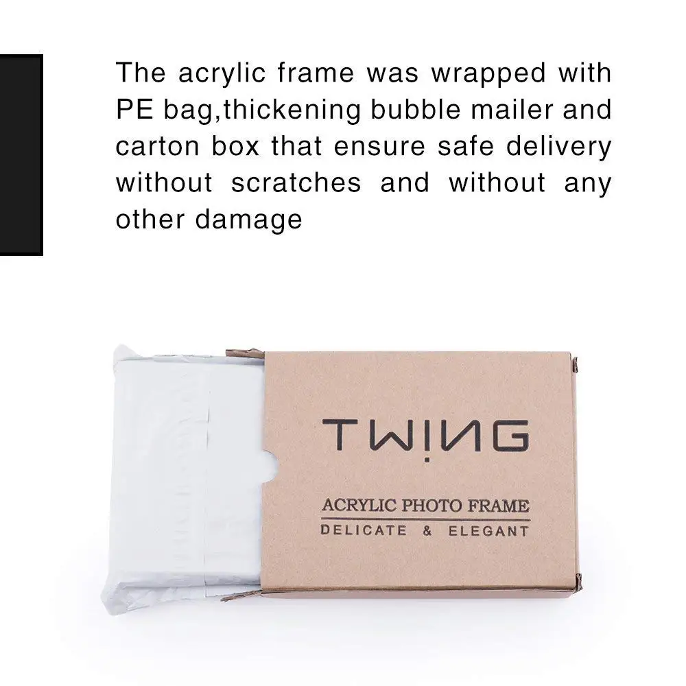 Factory square premium magnetic photo frame acrylic magnetic block for home decoration