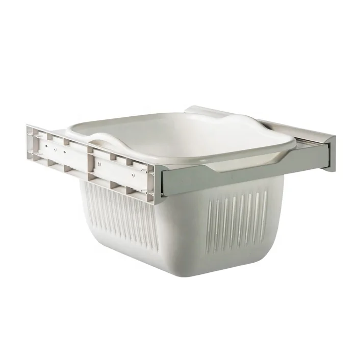 TEKEY factory hot sell high quality pull out plastic laundry hampers clothes basket storage basket