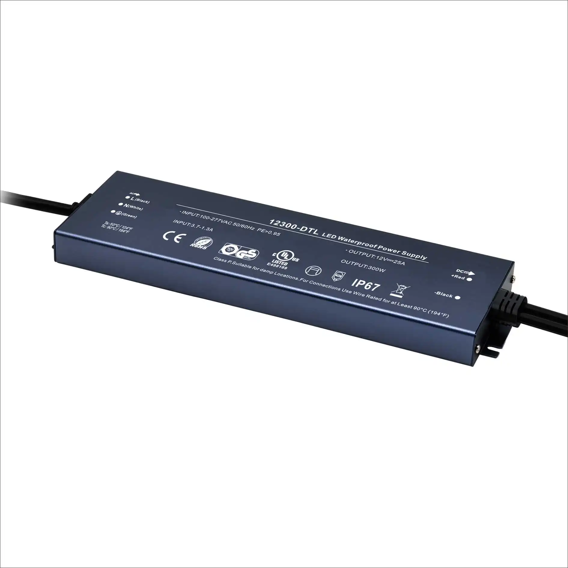Ультратонкий светодиодный драйвер YSD DC 24v 12v 36v 48v 100w 150w 200w водонепроницаемый Светодиодный источник питания 100-277V с 5-летней гарантией