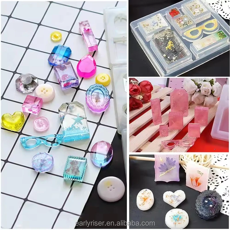 Early Riser Pendant resin silicone mold DIY transparent UV resin liquid silicone combination mold for DIY making