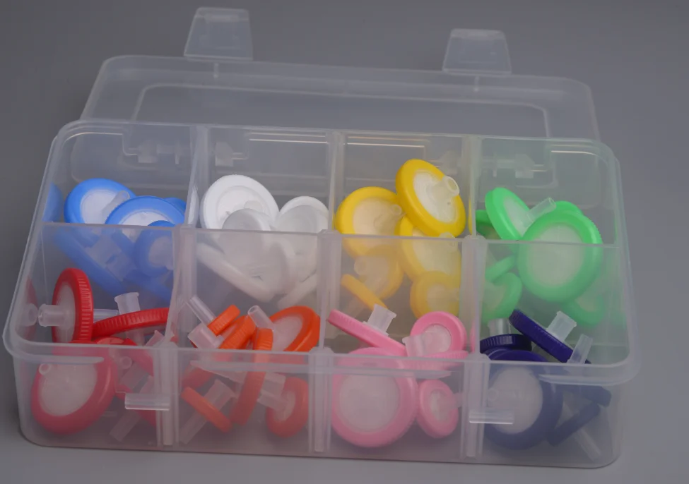 Disposable Lab Use 0.22um/0.45um Hydrophilic PTFE Syringe Driven Filters with infusion set