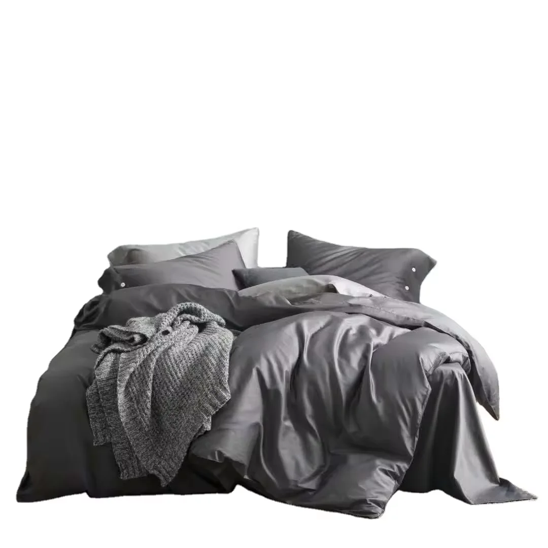 Luxury 100% Cotton Bedding Sheet Set Colorful Bed Sheets Hotel