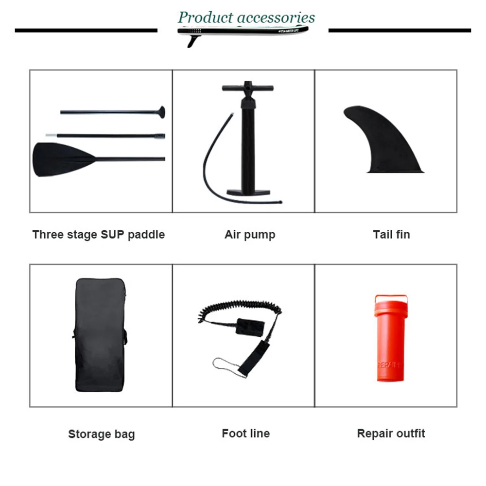 Professional Custom Design 120' Stand up sub Inflatable Paddle Board for Surfing Non-Slip and Wicking Sweat Water Occasion