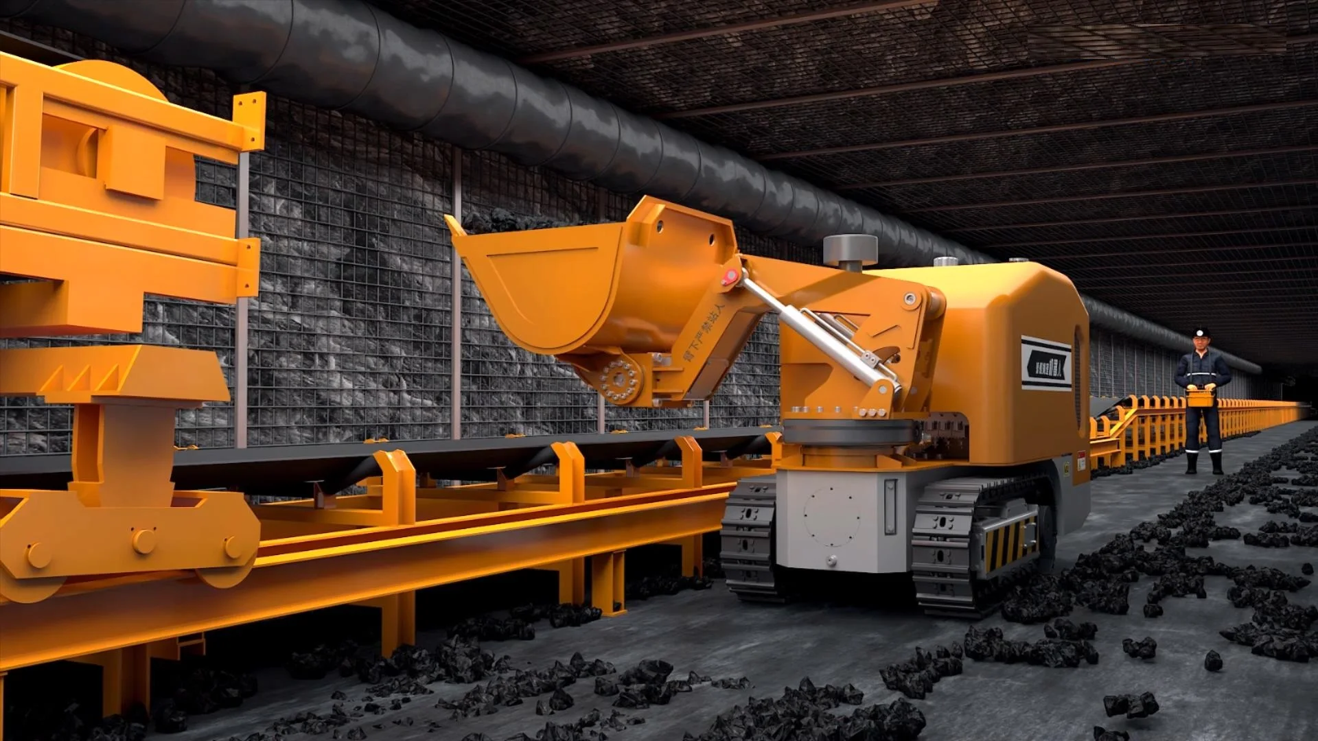 Safety Coal Mine Handling Robot Cost-Effective Coal Mine Handling Robot Professional Manufacturing Underground Mining Loaders