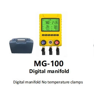 Digital Refrigerant Pressure Gauge Tool Set MG-10mini MG-100 MG-100A MG-100B Tester Extra Large LED Screen For Auto AC Systems