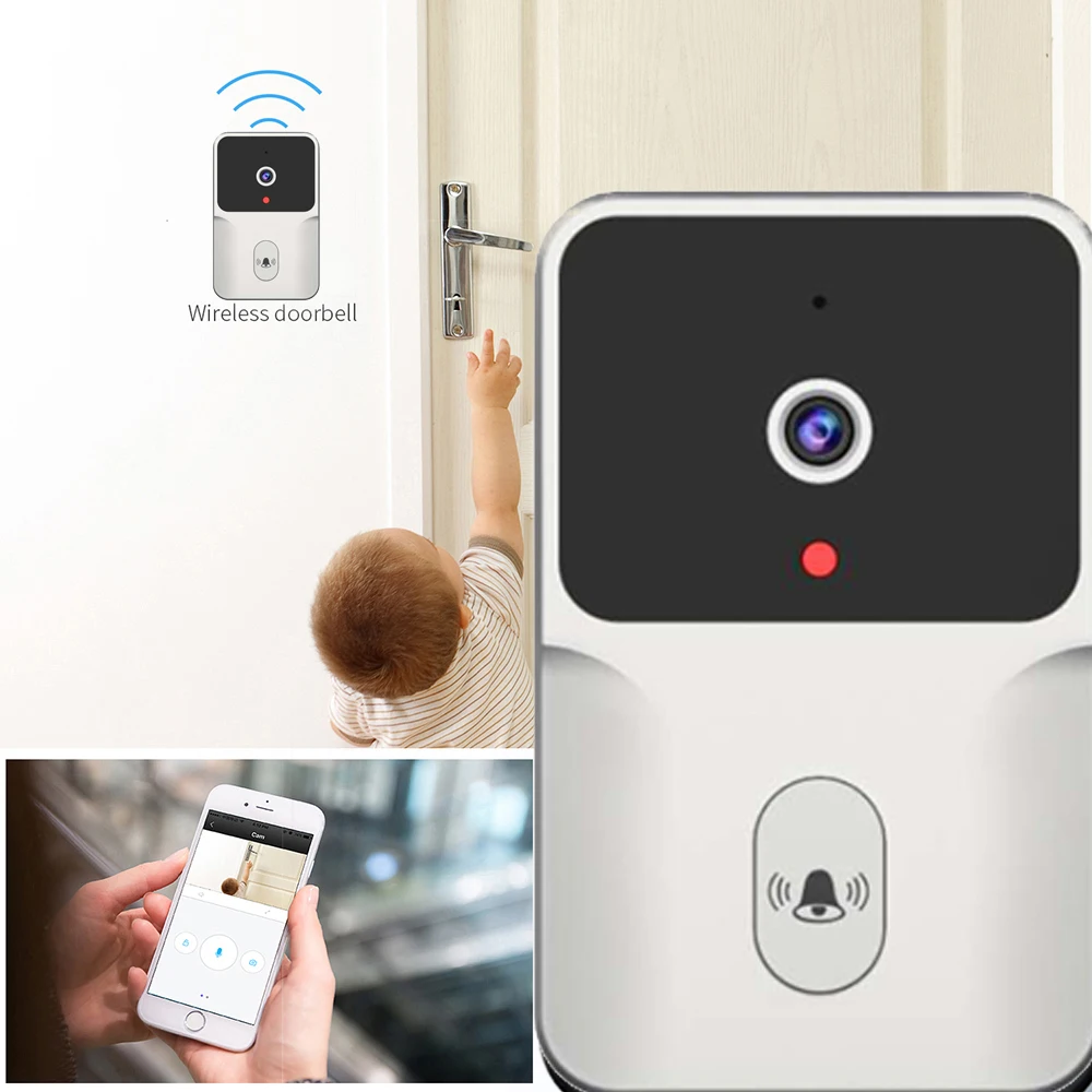 Home Security Smart Doorbell PIR Motion Detection 480P/480P Doorbell Intercom Wireless Wifi Ring Door Video Intercom