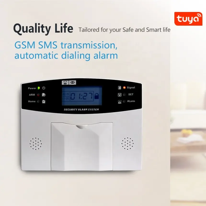 Smart WiFi GSM Self Alarm Tuya Application Notification Intelligent Control Anti intruder Home Store Security Alarm System