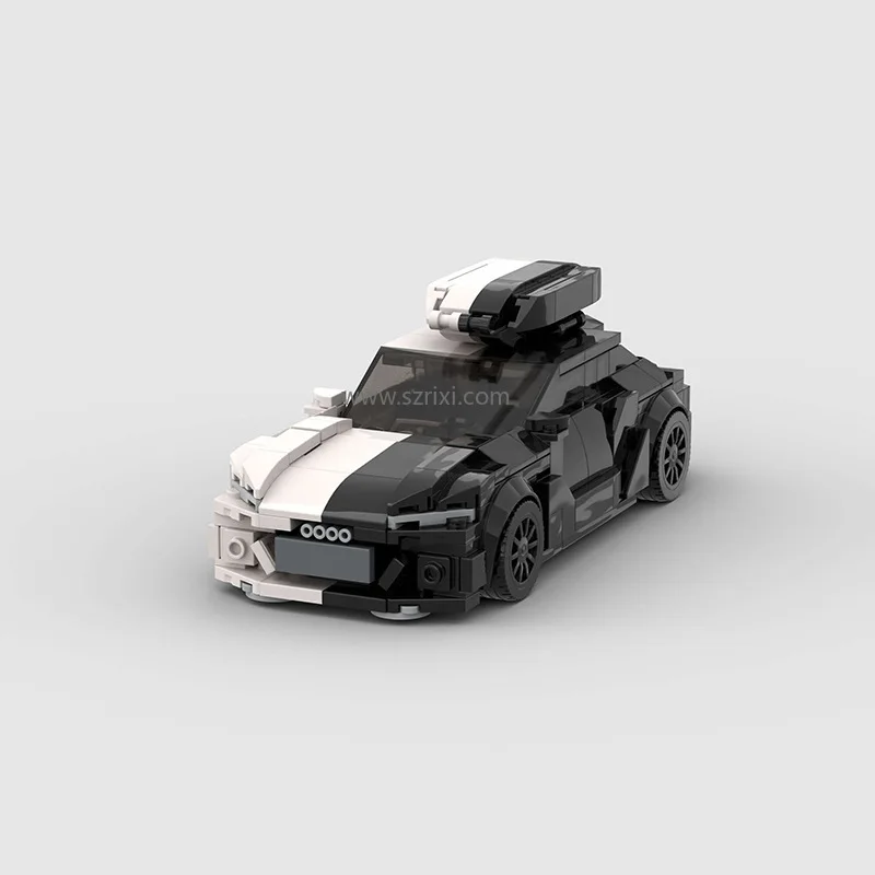 Techinic MOC RS6 черный спортивный автомобиль совместим с малыми частицами развивающие модульные детские