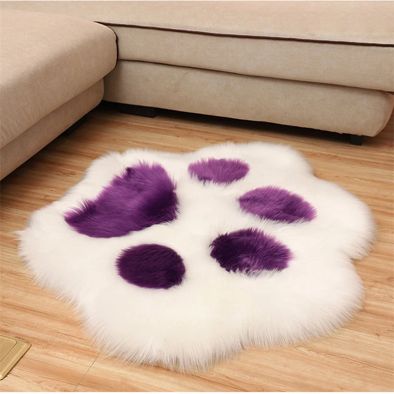 Modern Rugs High Quality Super Soft Fur Rug Morden Anti-Slip Carpet Rabbit Fur Rugs