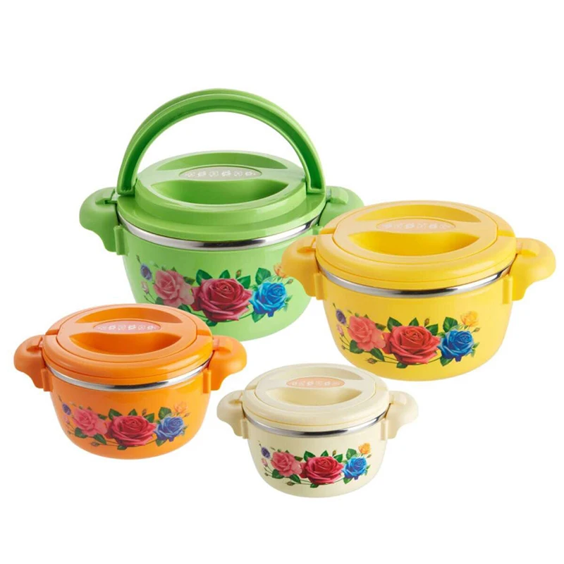 Thermo stainless steel food warmer casserole luxury insulated hot pot food warmer